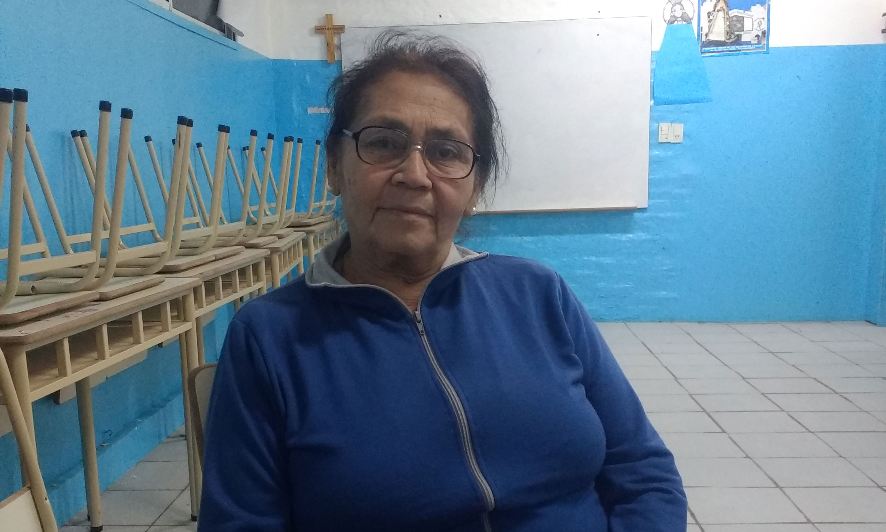 Felipa tiene 68 años y el año pasado arranco la primaria en Caacupé.