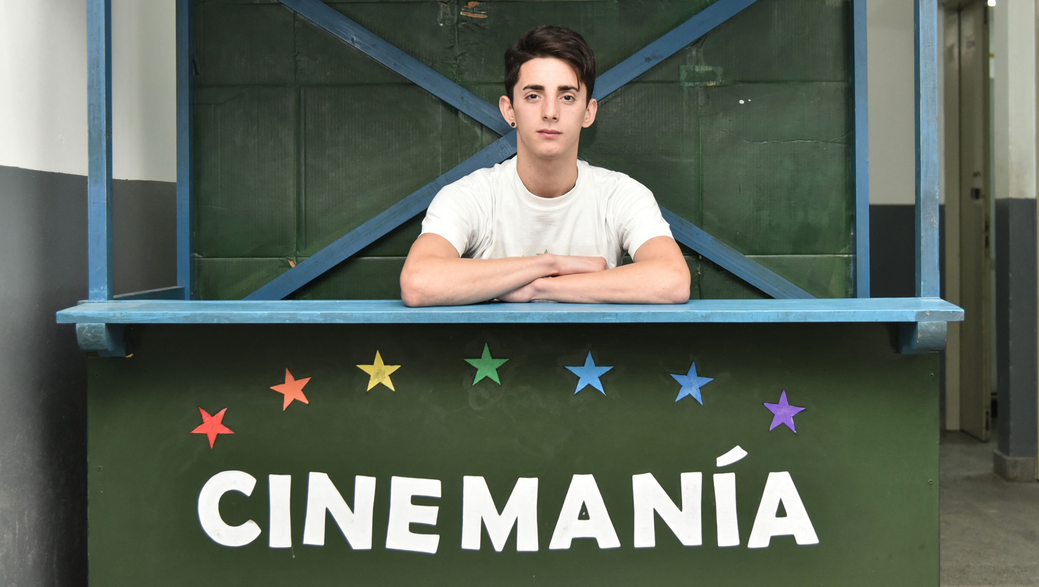 Esteban es el presidente de Cinemanía: “Queremos que los chicos se sienten como en un cine”. | Fotos: Rodrigo Mendoza.