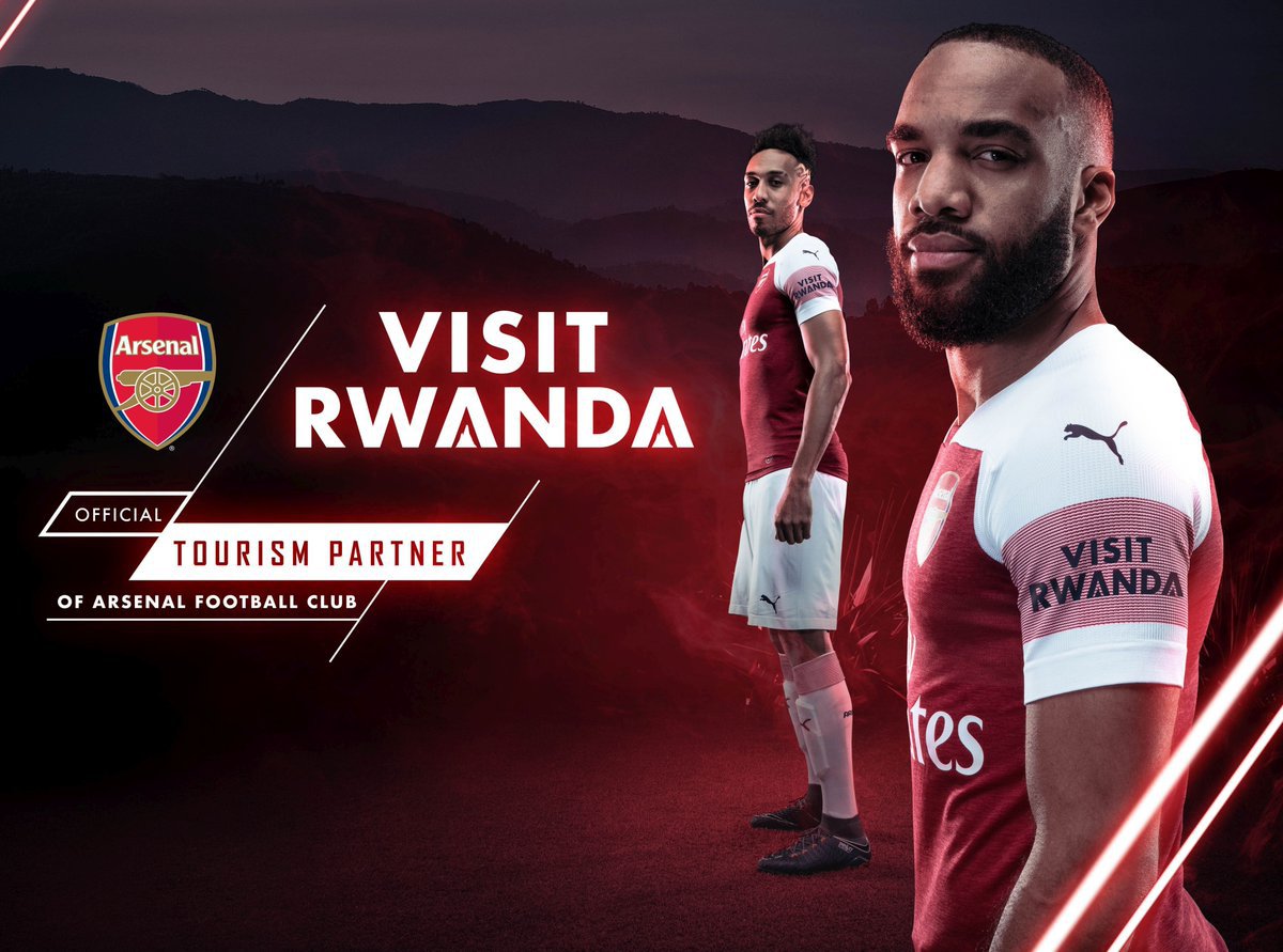 Visit Rwanda, la publicidad en la camiseta del Arsenal F.C.