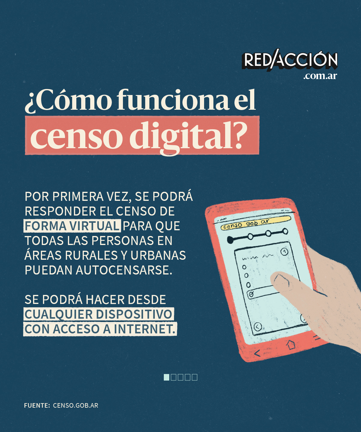 Primer censo digital el paso a paso para completarlo RED/ACCIÓN